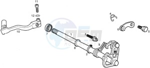 SMT 50 drawing Selector shaft