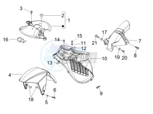 Runner 125 VX 4t SC e3 drawing Wheel housing - Mudguard