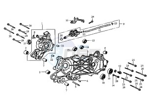 JET - 50 cc drawing CRANKCASE