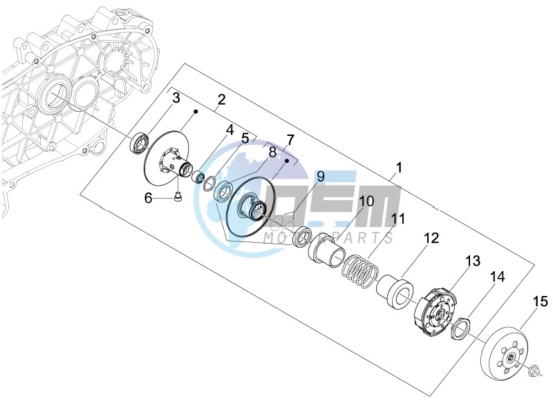 Driven pulley