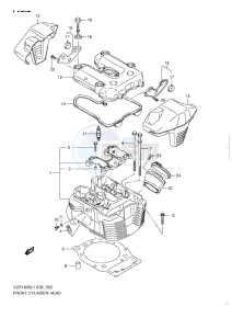 VZR 1800 Z drawing FRONT CYLINDER HEAD