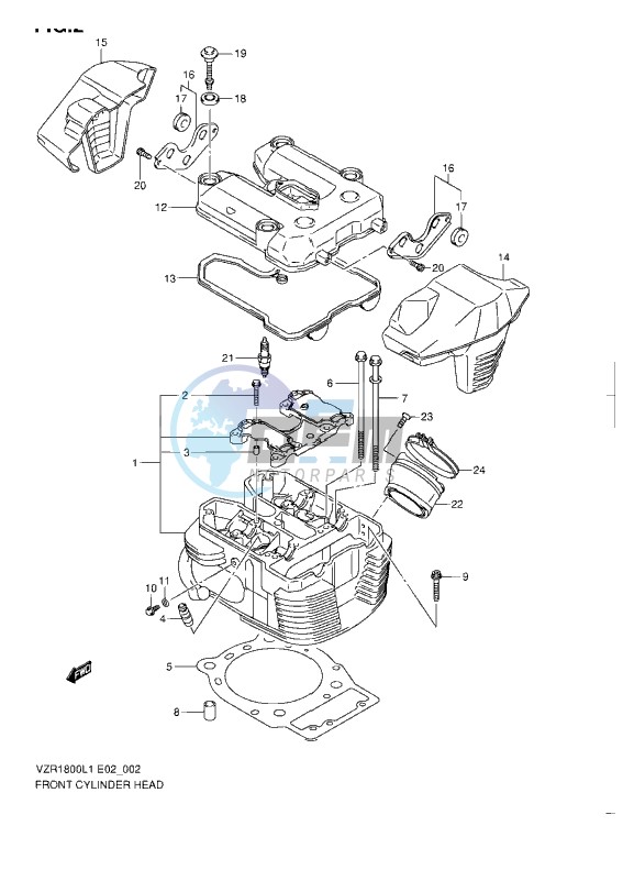 FRONT CYLINDER HEAD