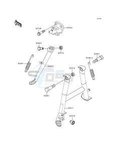 EX 250 F [NINJA 250R] (F6-F9) [NINJA 250R] drawing STAND-- S- -