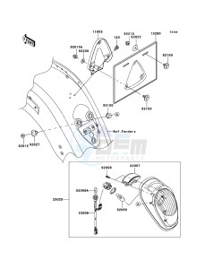 VN2000 VN2000A6F GB XX (EU ME A(FRICA) drawing Taillight(s)