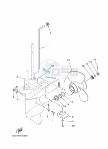 FT8GEP drawing PROPELLER-HOUSING-AND-TRANSMISSION-2