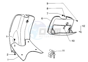 Zip 50 RST drawing Front glove compartment - Marsupium