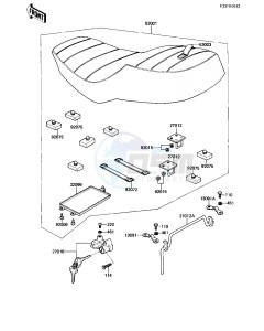 KZ 250 W [LTD BELT] (W1) [LTD BELT] drawing SEAT