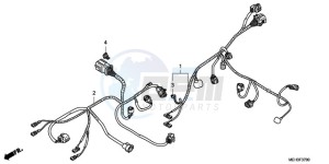 NSA700A9 Europe Direct - (ED / MME) drawing SUB HARNESS