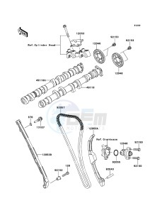 NINJA_ZX-10R ZX1000JDF FR XX (EU ME A(FRICA) drawing Camshaft(s)/Tensioner