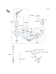 AN 110 D (D2-D3) drawing IGNITION SWITCH-- AN110-D3- -