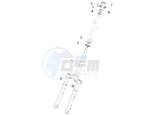 LIBERTY IGET 50 4T 3V NO ABS (NAFTA) drawing Fork/steering tube - Steering bearing unit