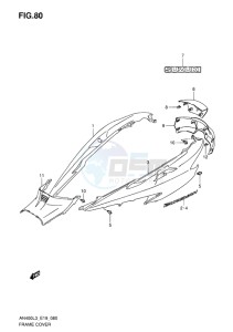 AN400Z ABS BURGMAN EU-UK drawing FRAME COVER