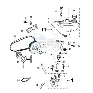 FOX LX A2 EU drawing OIL TANK / OIL PUMP