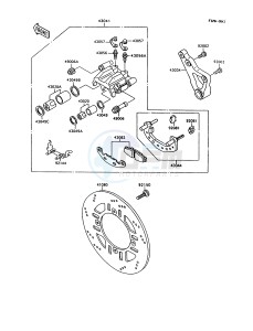 ZX 600 C [NINJA 600R] (C10) [NINJA 600R] drawing REAR BRAKE