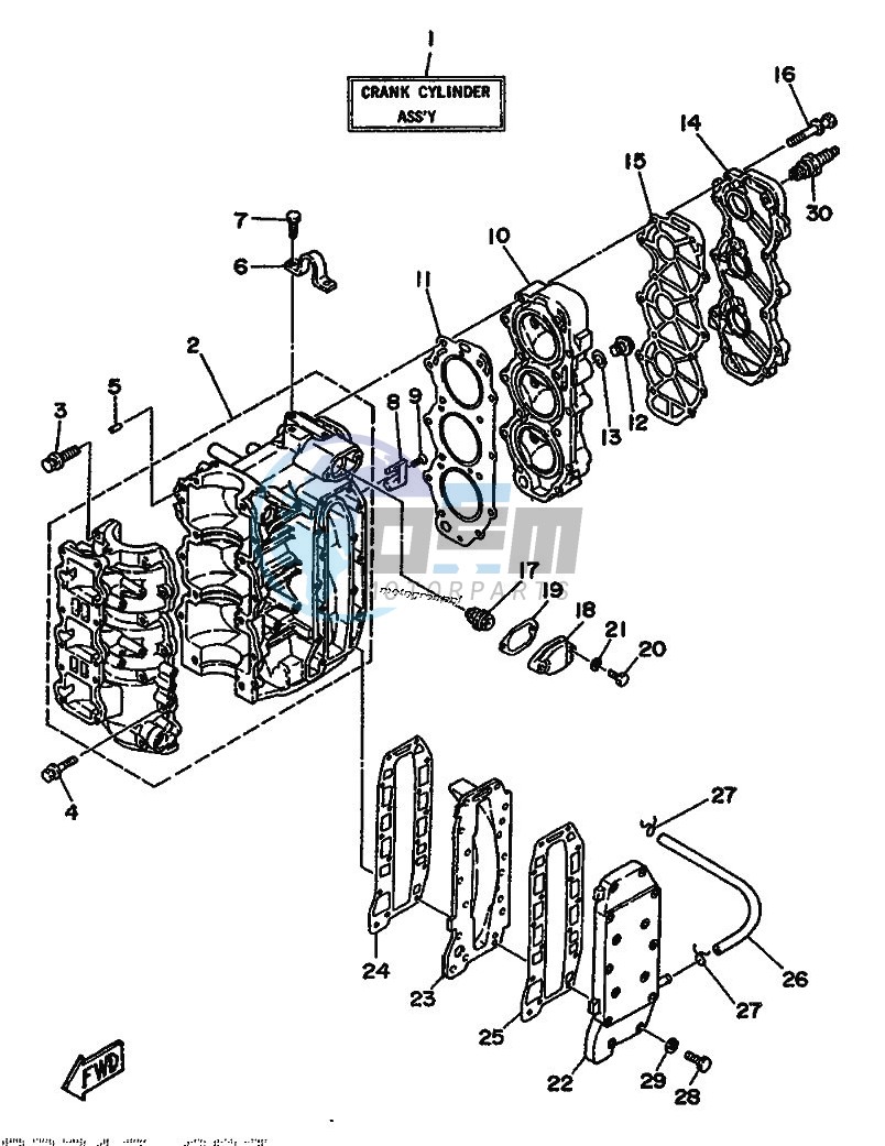 CYLINDER--CRANKCASE