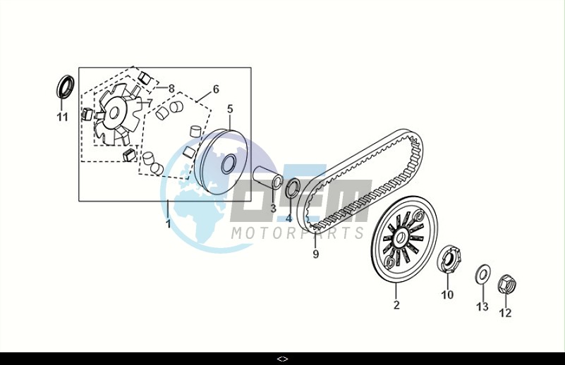 MOVABLE DRIVE FACE ASSY