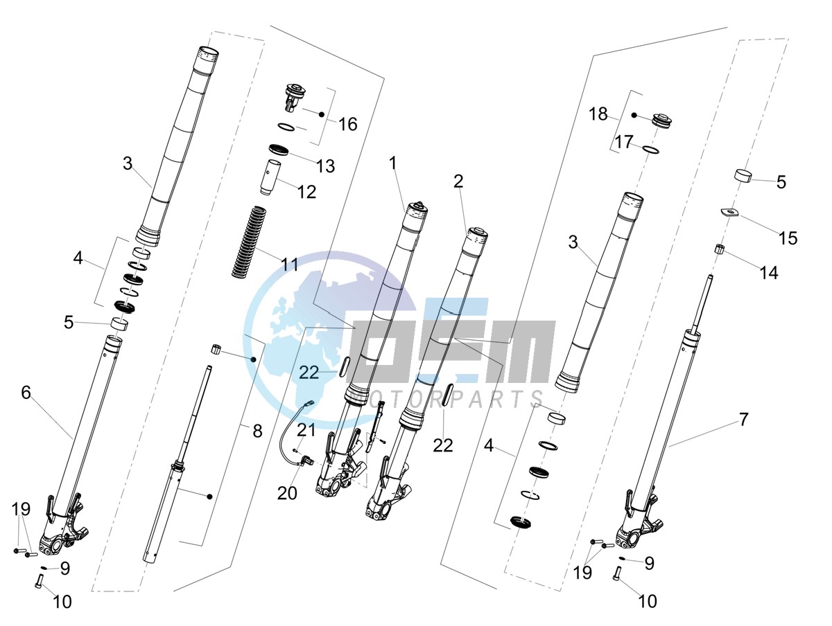 Front fork Kayaba