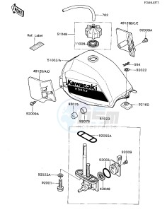 KD 80 N [KD80] (N1-N3) [KD80] drawing FUEL TANK