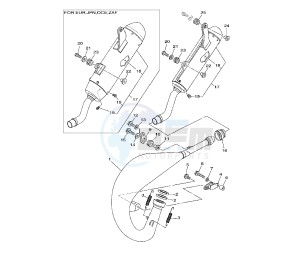 YZ LC 125 drawing EXHAUST 1C3M-N-P-R