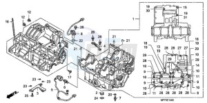 CB1300SA9 France - (F / ABS BCT CMF MME TWO) drawing CRANKCASE