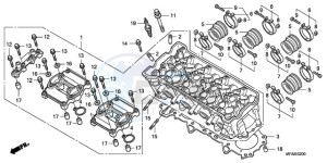 CBF1000A9 UK - (E / ABS MKH) drawing CYLINDER HEAD