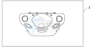 GL18009 France - (F / CMF) drawing CHROME FR.LOWER COWL