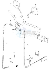 AN125 (E2) Burgman drawing HANDLEBAR