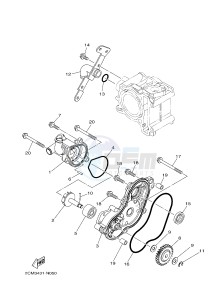 MW125A TRICITY 125 (2CMP 2CMR) drawing WATER PUMP