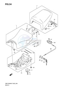 GSF1250 (E2) Bandit drawing SEAT