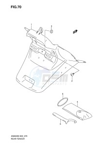 AN650 (E2) Burgman drawing REAR FENDER