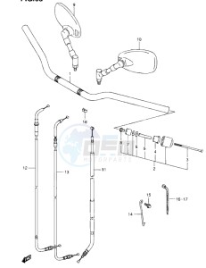 VZ800L1 drawing HANDLEBAR (VZ800L1 E19)