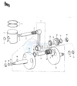 F11 M 250 drawing CRANKSHAFT_PISTON -- 73 F11M- -