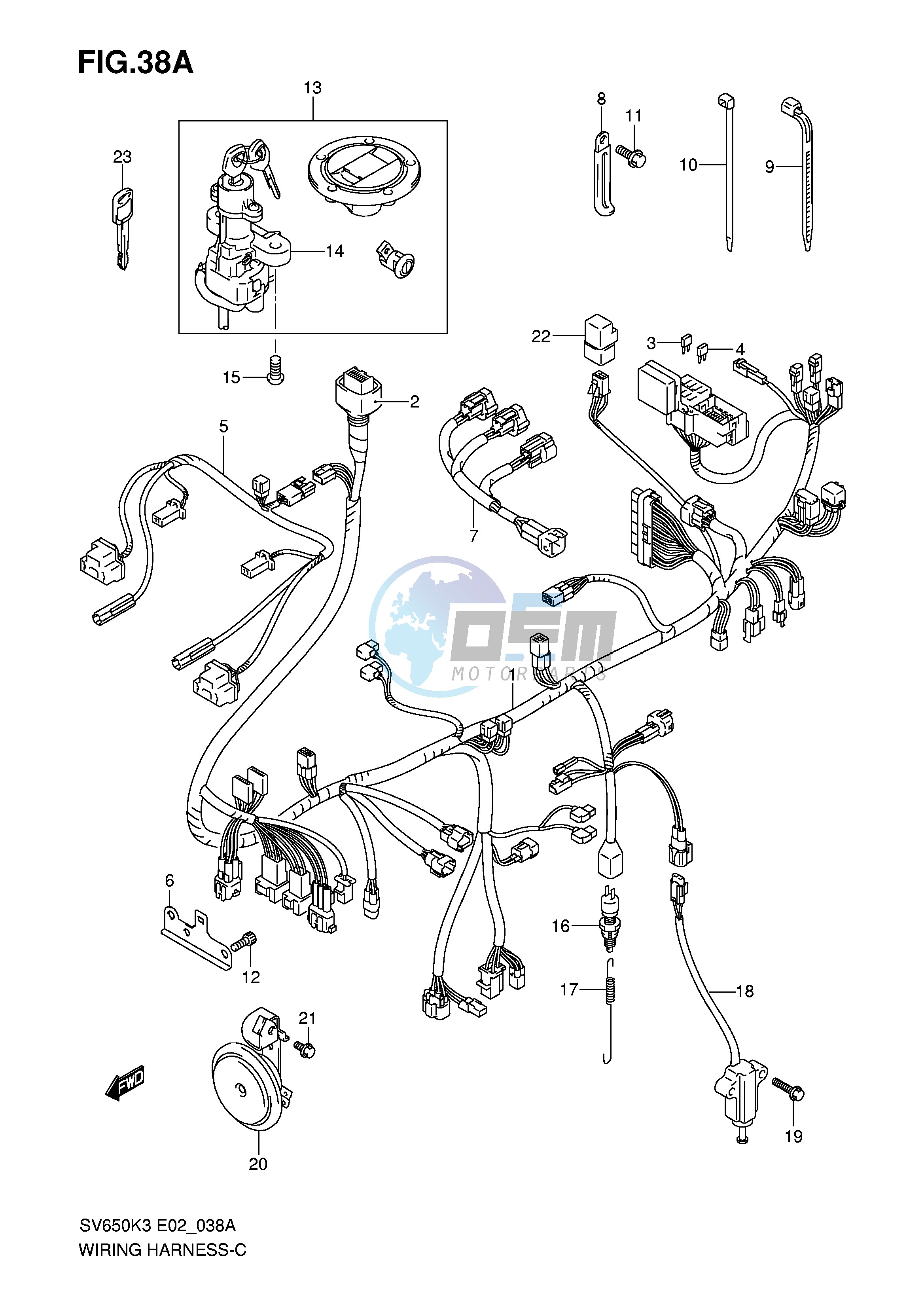 WIRING HARNESS (SV650SK5 SK6 SUK5 SUK6)