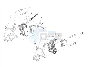 SHIVER 900 E4 ABS NAVI (NAFTA) drawing Front brake caliper