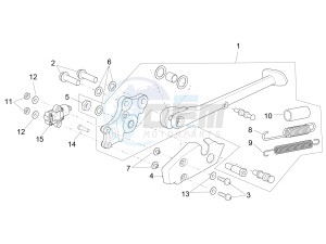 RSV4 1000 RACING FACTORY E4 ABS (APAC) drawing Central stand