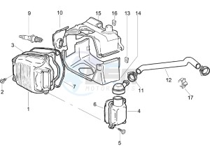 LXV 125 4T E3 drawing Cylinder head cover