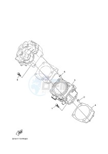 YFM700FWAD YFM70GPSH GRIZZLY 700 EPS SPECIAL EDITION (B1A4) drawing CYLINDER