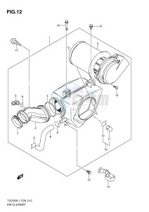 TU250X (E28) drawing AIR CLEANER