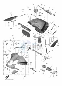 YZF1000D YZF-R1M (B4SJ) drawing FUEL TANK