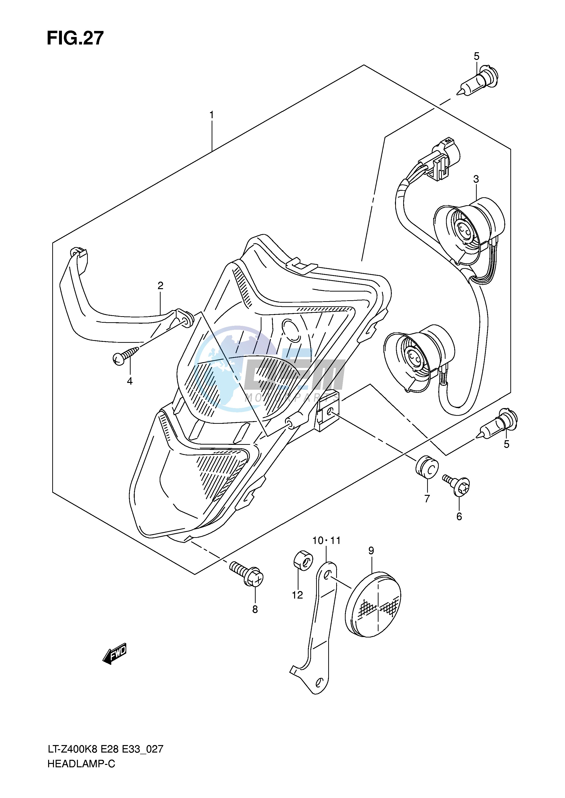 HEADLAMP (LT-Z400)