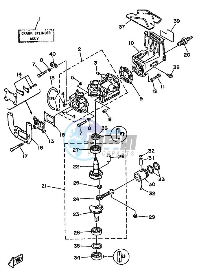 CYLINDER--CRANKCASE