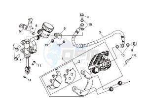 WOLF 250EFI drawing REAR BRAKE CALIPER