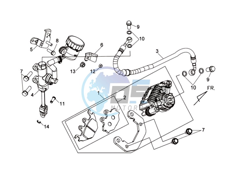 REAR BRAKE CALIPER