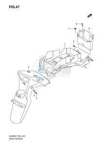 DL650 (E2) V-Strom drawing REAR FENDER