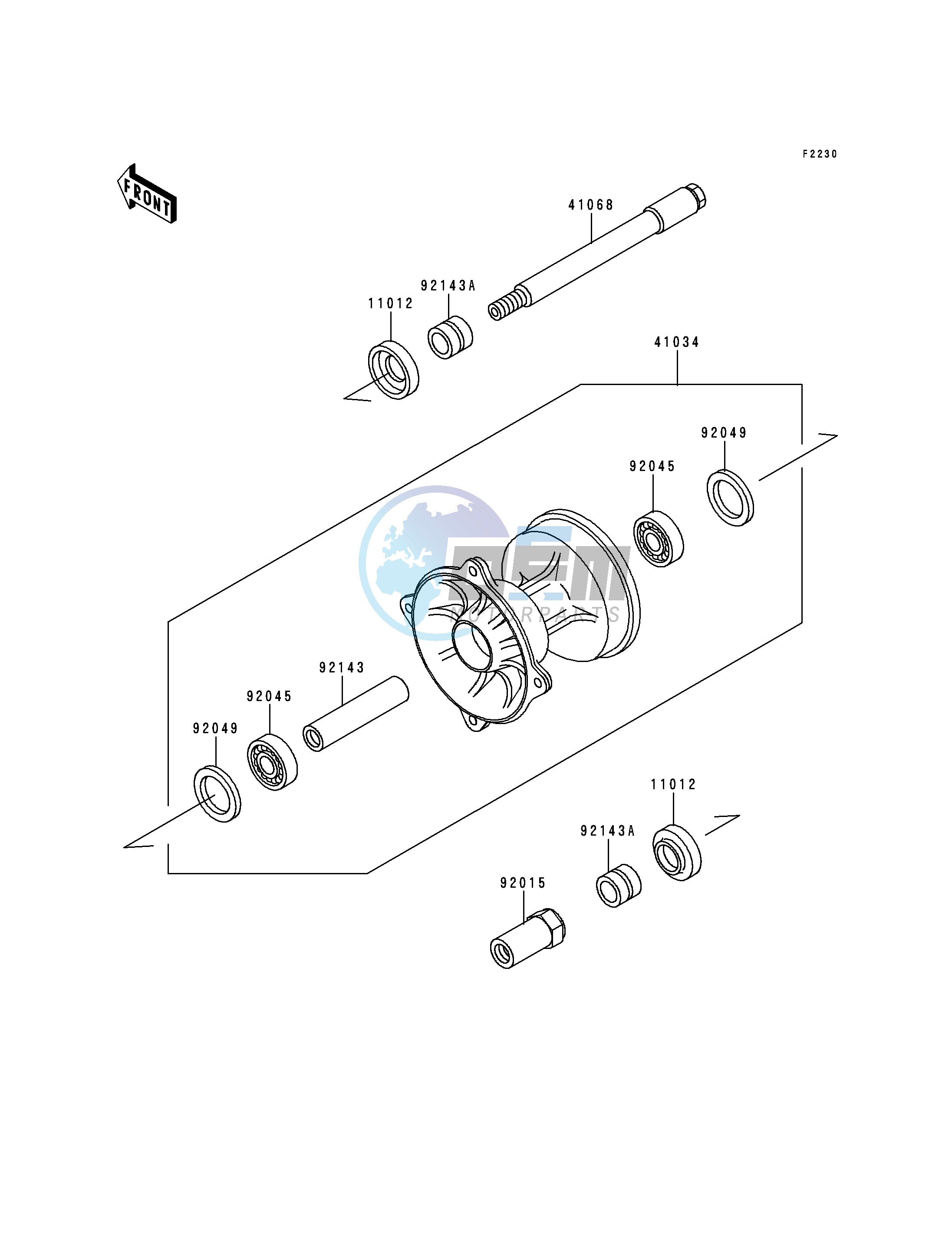 FRONT HUB