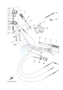 YFZ450R YFZ450RSEB YFZ450R SPECIAL EDITION (18PM 18PN) drawing STEERING HANDLE & CABLE