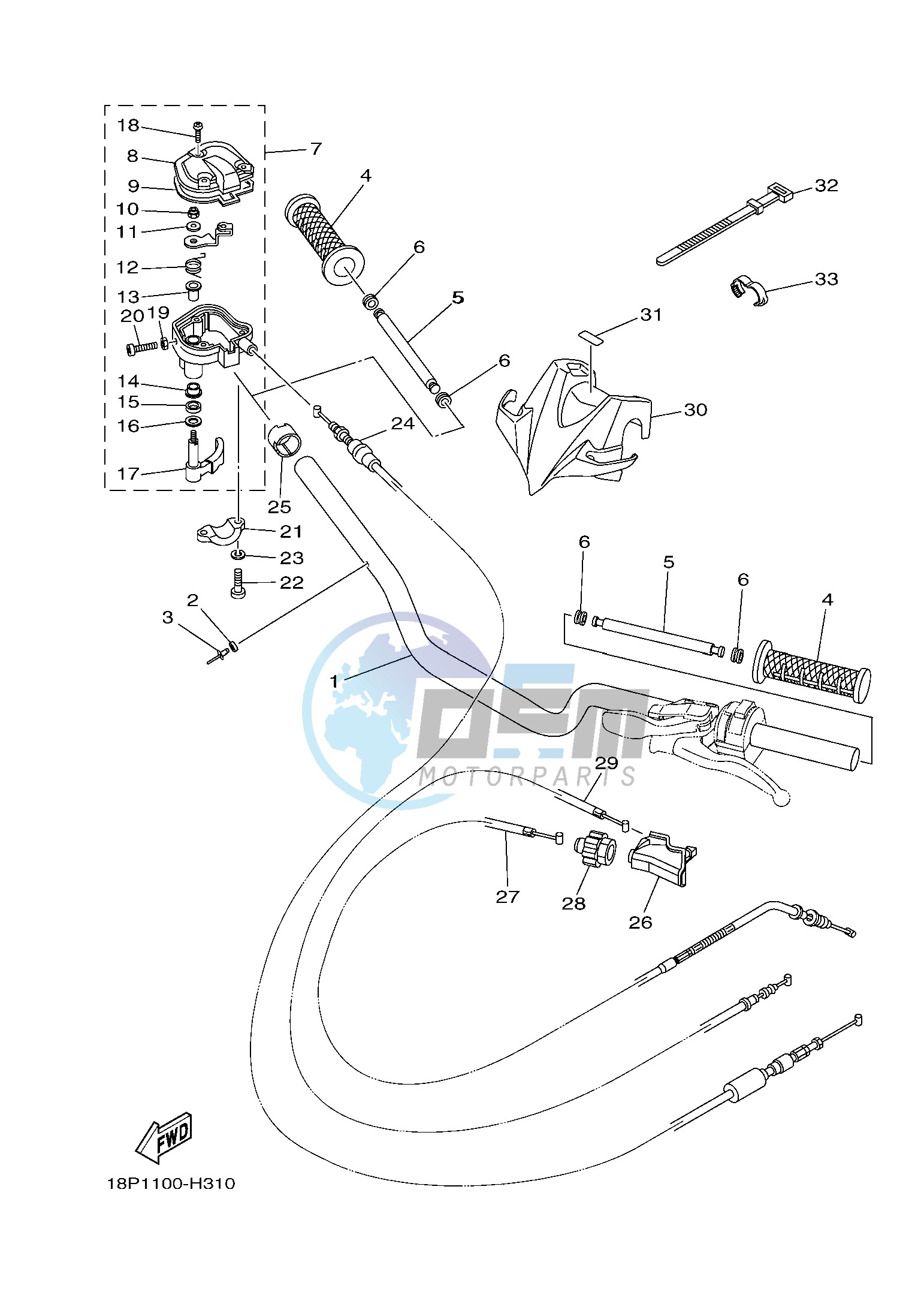 STEERING HANDLE & CABLE