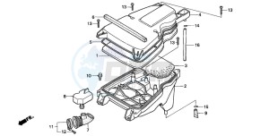 NSR75 drawing AIR CLEANER