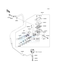 VN 1700 E [VULCAN 1700 CLASSIC] (9G-9FA) E9F drawing CLUTCH MASTER CYLINDER