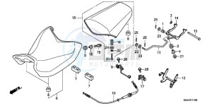 NC700XAD NC700X ABS Europe Direct - (ED) drawing SEAT